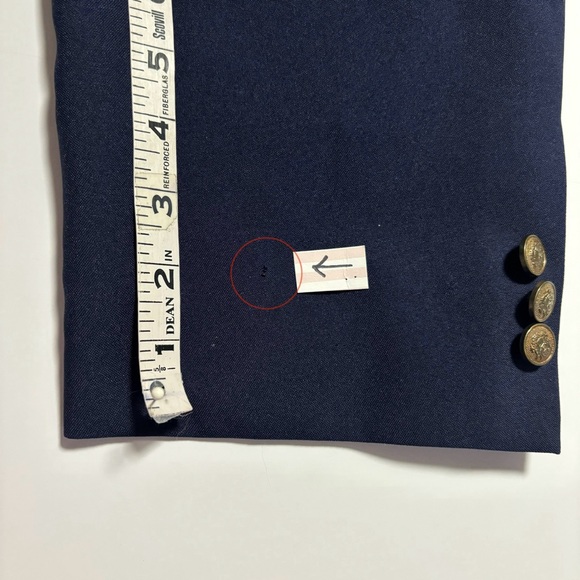 VITTORIO ST. ANGELO Peak Lapel Blue Double breasted 6 button Suit Jacket… - Picture 14 of 16